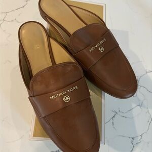 Michael Kors Tan Slip-On Loafers